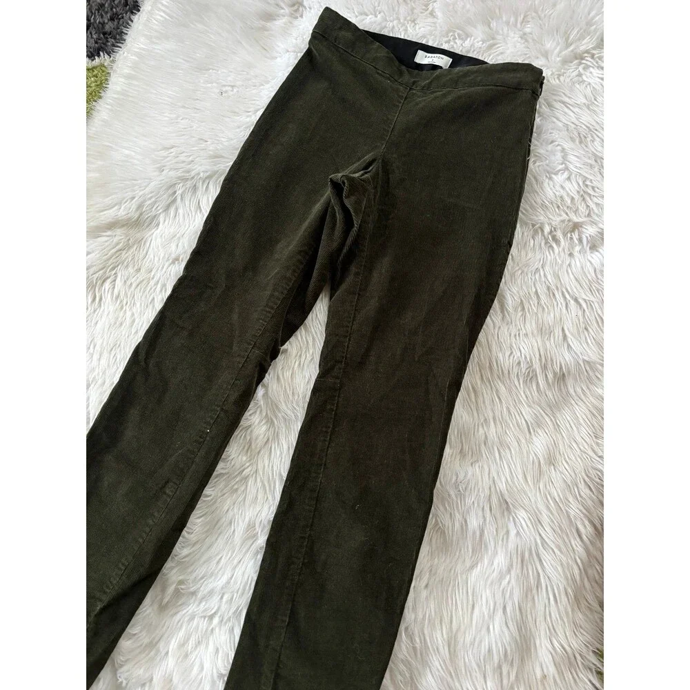 Babaton Aritzia Mitch green corduroy pants SIze 2 - Picture 5 of 12
